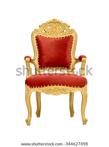 stock photo luxurious armchair isolated on white background 344627498