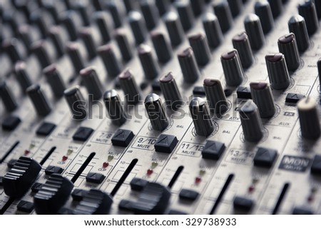 Digital Music Studio Mixer For Recording Or Radio Tv Broadcast Background Digital Music Studio Mixer For Recording Or Radio Tv Broadcast Background