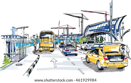 Street Sketch Stock Images, Royalty-Free Images & Vectors | Shutterstock