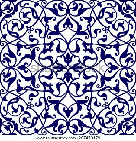 Italian Traditional Ornament Mediterranean Seamless ...