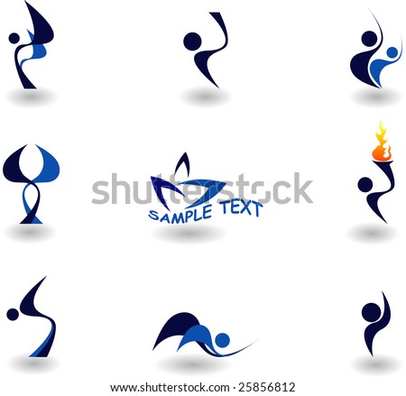 Set Logos Sport Stock Vector 25856812 - Shutterstock