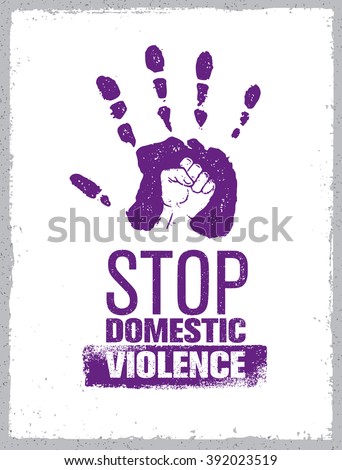Download Stop Domestic Violence Stamp Creative Social Stock Vector ...
