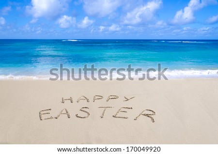 Easter On The Beach Vectors