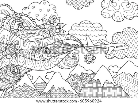 Zendoodle Design Small Hut Forest Abstract Stock Vector 488581966  Shutterstock