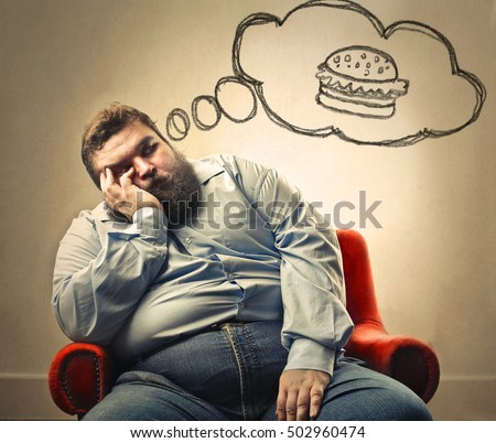 Sleeping Fat Man Stock Photo 513862375 - Shutterstock