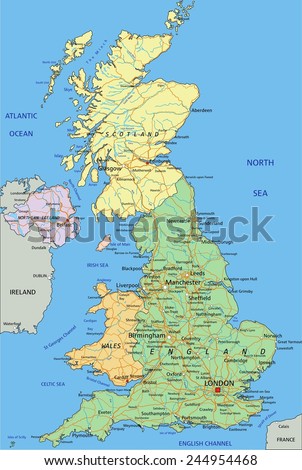 Britain Map Stock Photos, Images, & Pictures | Shutterstock