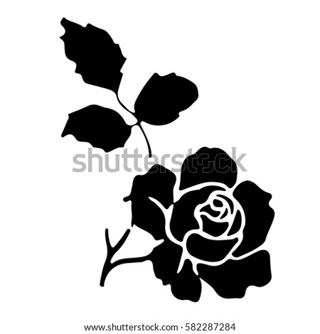 Vector Graphic Rose Leaves Resize Needed Stock Vector 1766557 ...