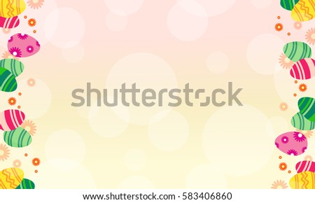 Greeting card easter theme style