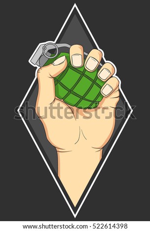 Hand Holding Grenade Stock Images, Royalty-Free Images & Vectors ...