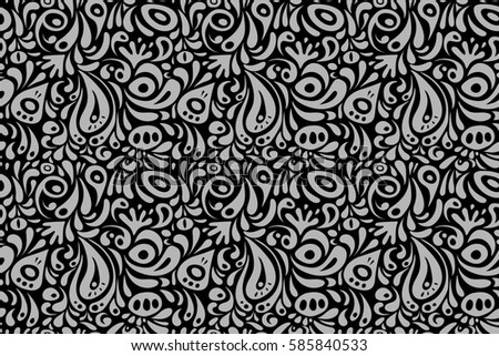 seamless damask pattern classic wallpaper background stock damask pattern border