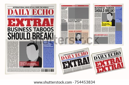 Tabloid Layout Stock Images, Royalty-Free Images & Vectors ...