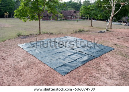 Black Plastic Sheet On Floor Ground Stock Photo 606074939 ...