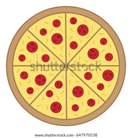 Cartoon Vector Illustration Pizza Slice Stock Vector 45078859 ...