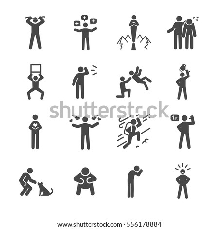 Discrimination Racist Prejudice Biased Stick Figure Stock Vector ...