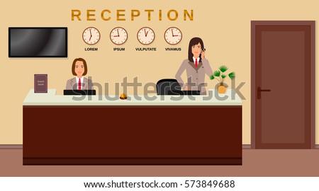 What type of desk works well for an office receptionist?
