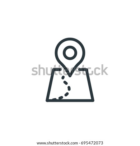 destination icon vector