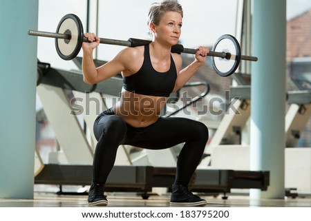 Exercise Whit Ab Roller Young Woman Stock Photo 183715103 - Shutterstock
