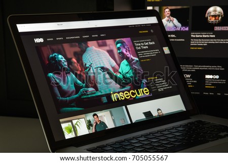 Milan, Italy - August 10, 2017: hbo.com website homepage. It is an American premium cable and satellite television network. hbo logo visible.