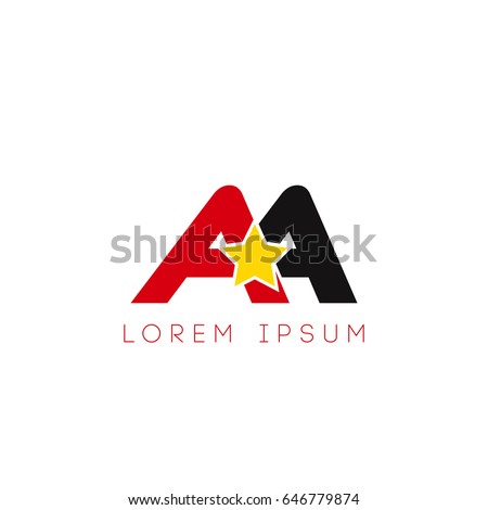 Download Initial Letter Aa Uppercase Related Logotype Vectores En ...