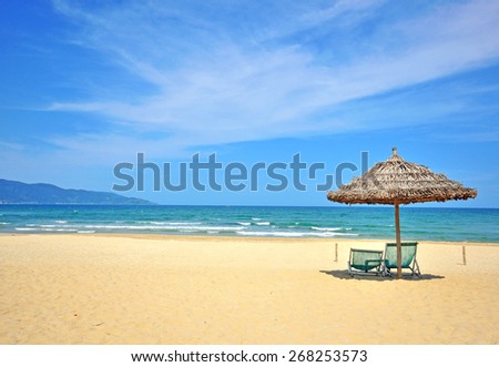 Beautiful beach on South China sea