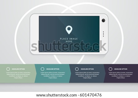 smartphone realistic illustration flat infographics elements stock smartphone realistic illustration flat infographics elements stock, Presentation templates
