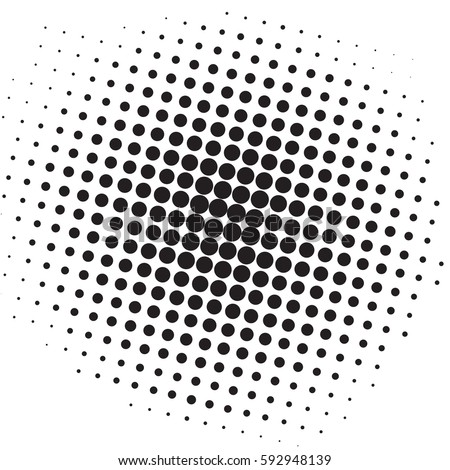 Pop Art Black White Dots Comic Stock Vector 592948139 - Shutterstock
