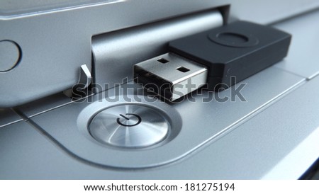 Notebook Power Button Close-View