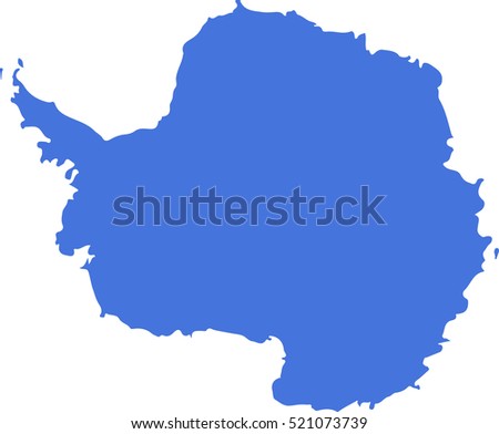 Antarctica Map Stock Vector 521073739 - Shutterstock