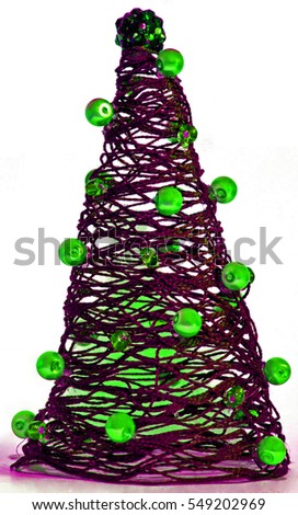 isolated christmas tree decoration thread with pearls grinch green and pink thread - Grinch Christmas Tree Decorations isolated christmas tree decoration thread with pearls grinch green and pink thread - Grinch Christmas Tree Decorations