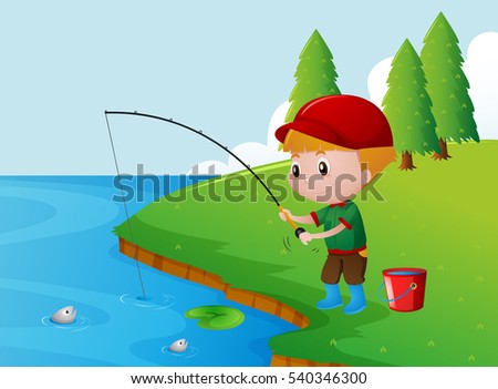 Kids Fishing Stock Images, Royalty-Free Images & Vectors | Shutterstock