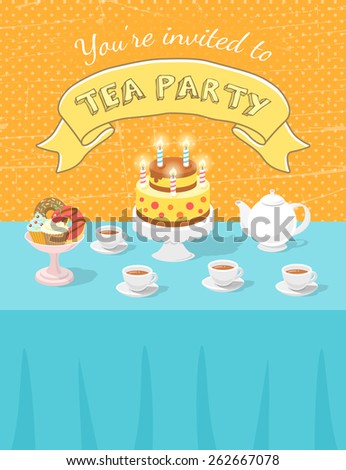 Modern Flat Vector Birthday Card Happy Stock Vector 225901180 ...