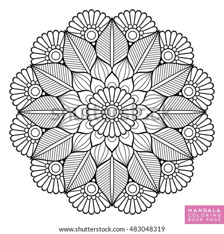 Flower Mandala Vintage Decorative Elements Oriental Pattern Vector Illustration Islam Arabic