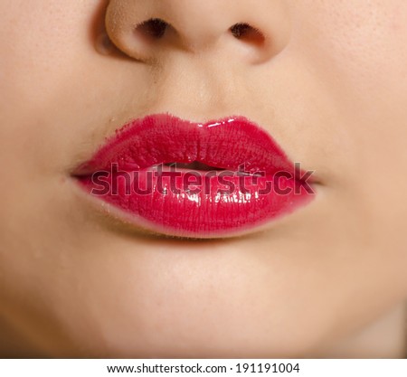 Sexy Woman Red Hot Lips Tongue Stock Photo 381395719 - Shutterstock