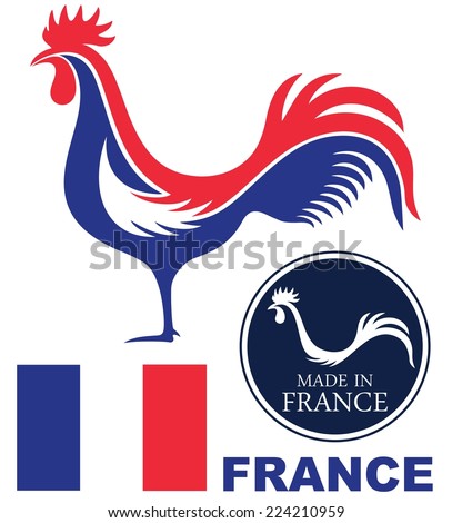 France Icon Abstract Elements On White Stock Vector 224210959