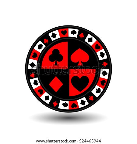 Suits poker chips