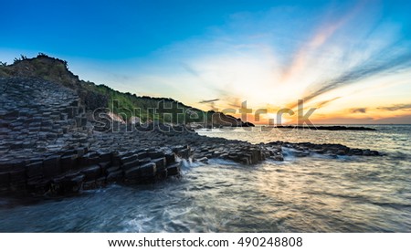 Amazing Sunrise seascape in Phu Yen - Vietnam vacation landscape
