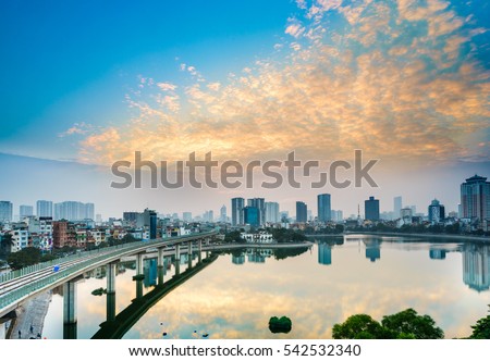 Hoang cau lake - hanoi Cityscape