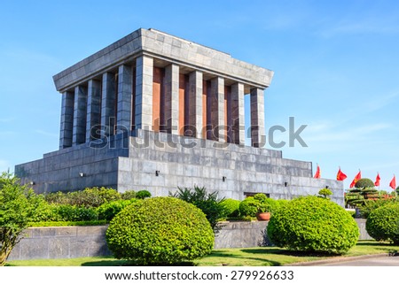 Ho Chi Minh Mausoleum in Hanoi, Vietnam