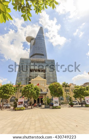 SAI GON, VIET NAM, May 30, 2016 the headquarters downtown Sai Gon, Vietnam