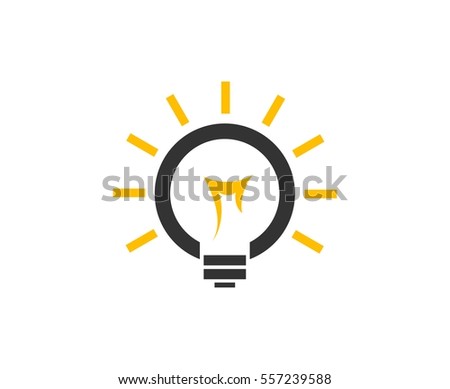Lamp Bulb Leaves Logo Stock Vector 591824438 - Shutterstock