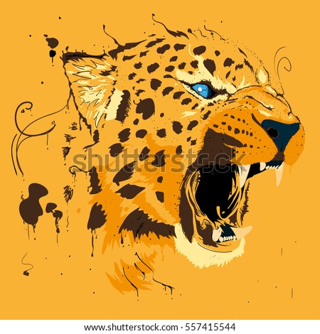 Orange splash cheetah