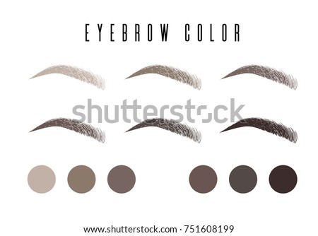 Eyebrow color set, banner makeup: black, brown, dark brown, light brown, gray, dark gray with makeup eyebrow Eyebrow color set, banner makeup: black, brown, dark brown, light brown, gray, dark gray with makeup eyebrow