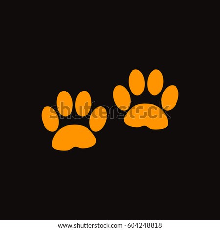 Paw Print Vector On Transparent Background Stock Vector 576267505 ...