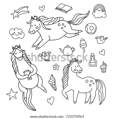 unicorn color stock images royalty free images vectors shutterstock