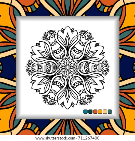 Coloring Pages For Adults Mandala Relaxation Art Meditation Hand Drawn Henna