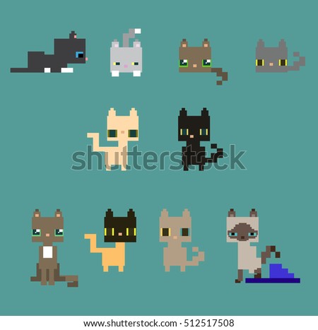 Pixel Art Rock Band Icons Vector Stock Vector 123007057 - Shutterstock