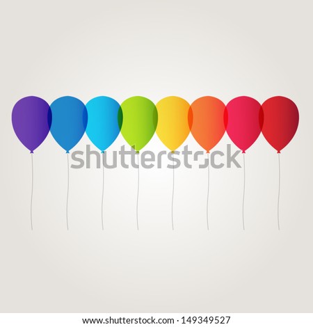 Raiwbow balloons.
