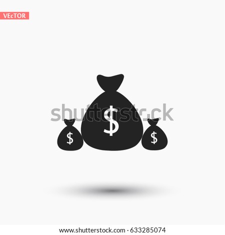 Money Bag Vector Icon Moneybag Flat Stock Vector 401030047 - Shutterstock