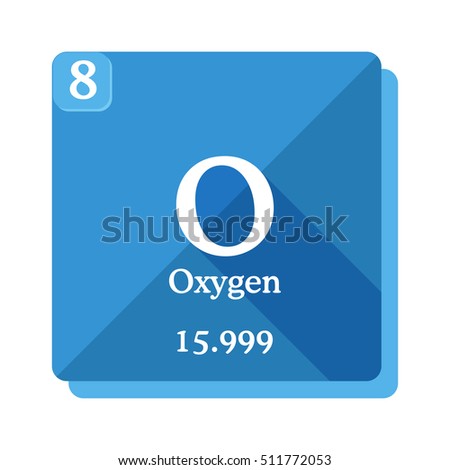 Oxygen O Element Periodic Table Oxygen Stock Vector 511772053 ...