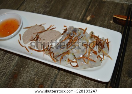 vietnamese food " banh cuon"